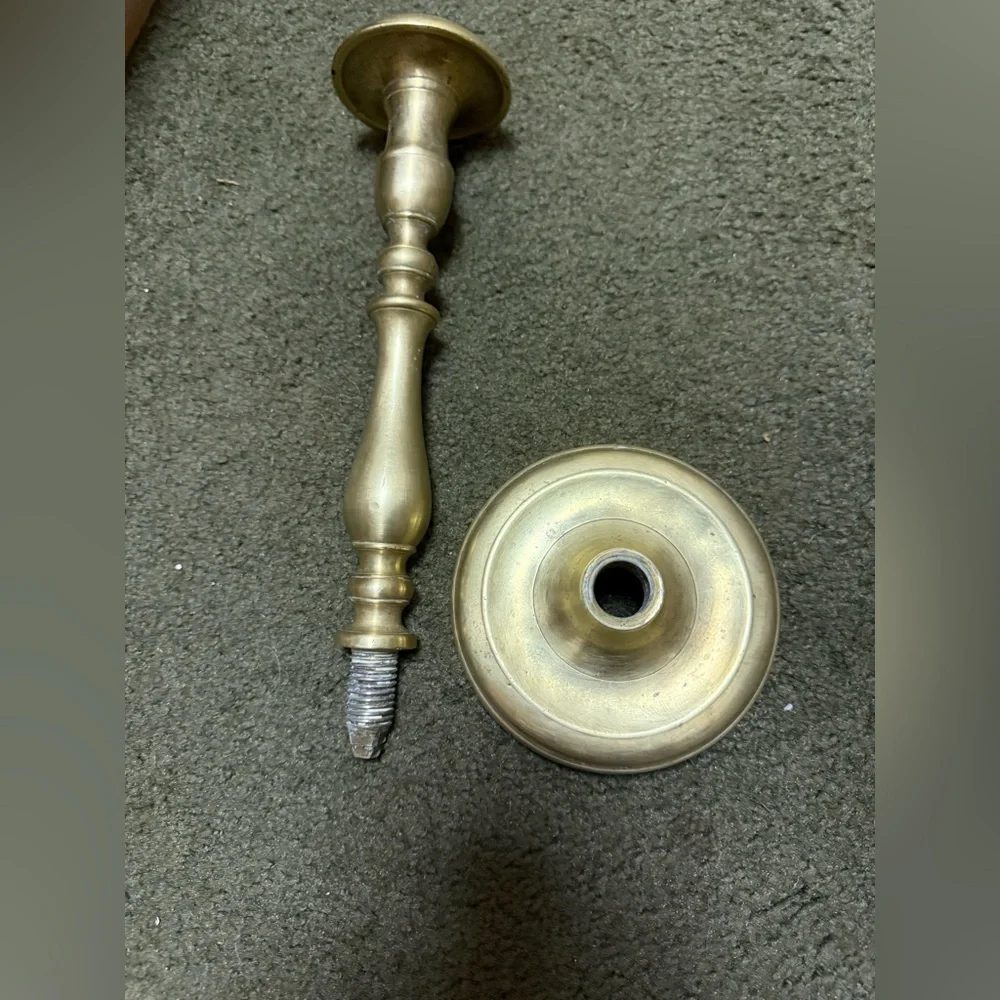 Antique Solid Brass Candle Sticks/Holders